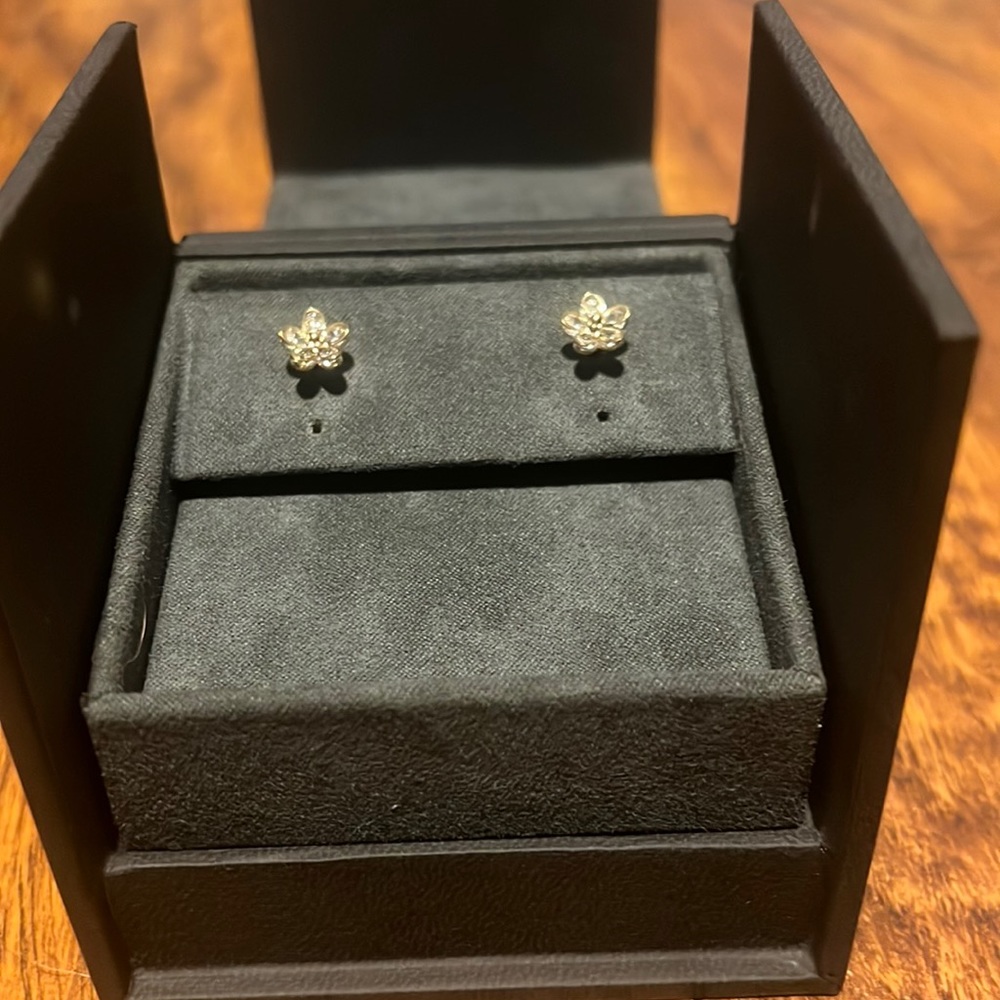 Crystal flower Studs